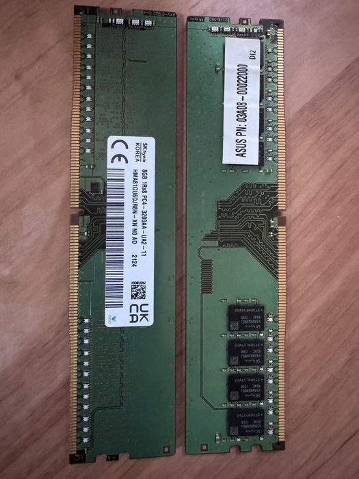 Оперативная память Hynix HMA81GS6DJR8N-XN 8GB х2