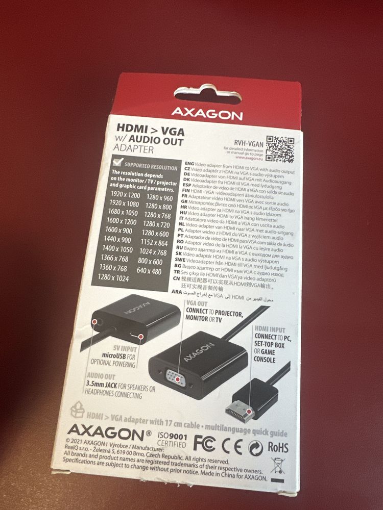 HDMI > VGA адаптер