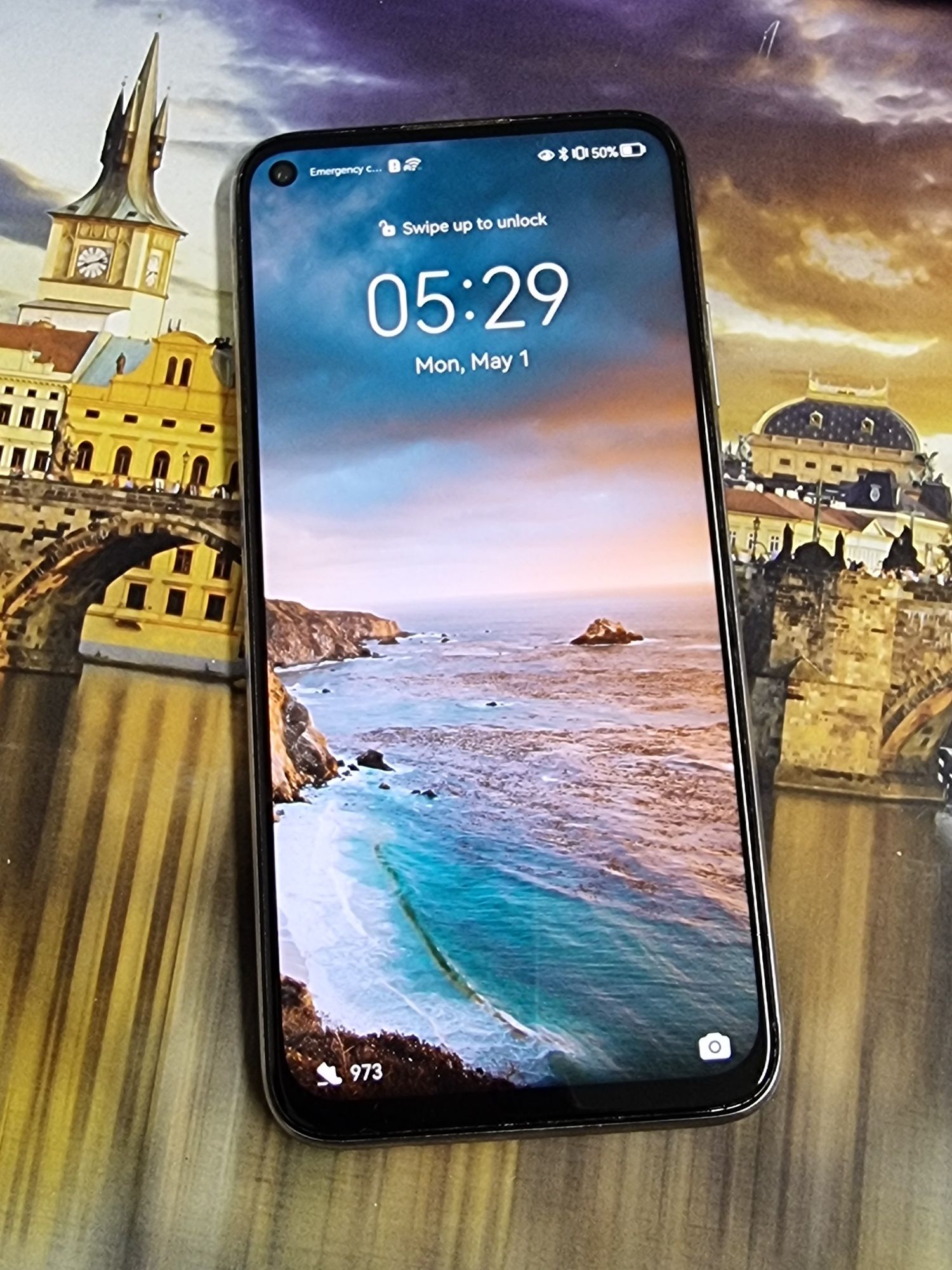 Huawei P40 Lite 128Gb, Twilight, Impecabil, Liber de rețea, Husa.