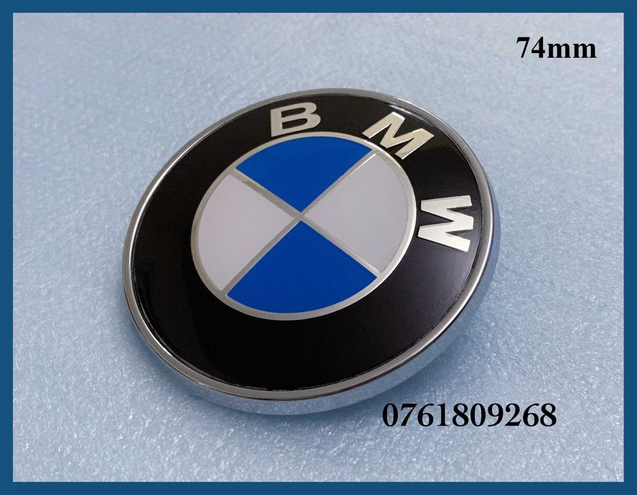 Embleme logo BMW pentru capota / portbagaj 74 / 78 / 82mm