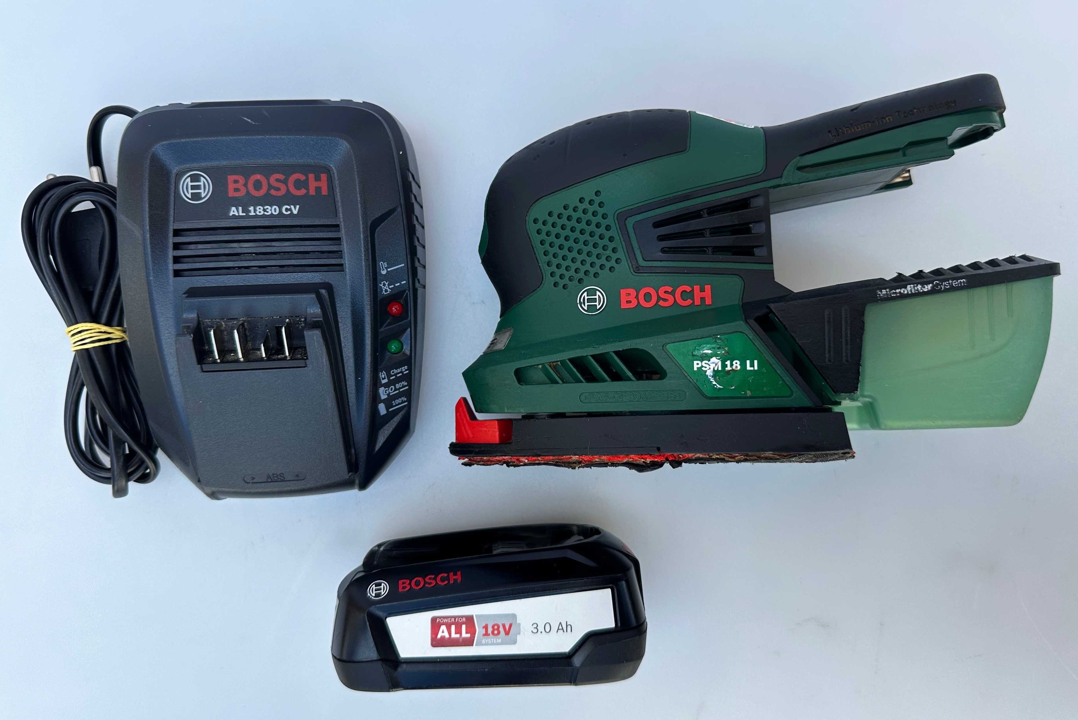 Bosch PSM 18 Li - Акумулаторен виброшлайф 18V 3.0Ah