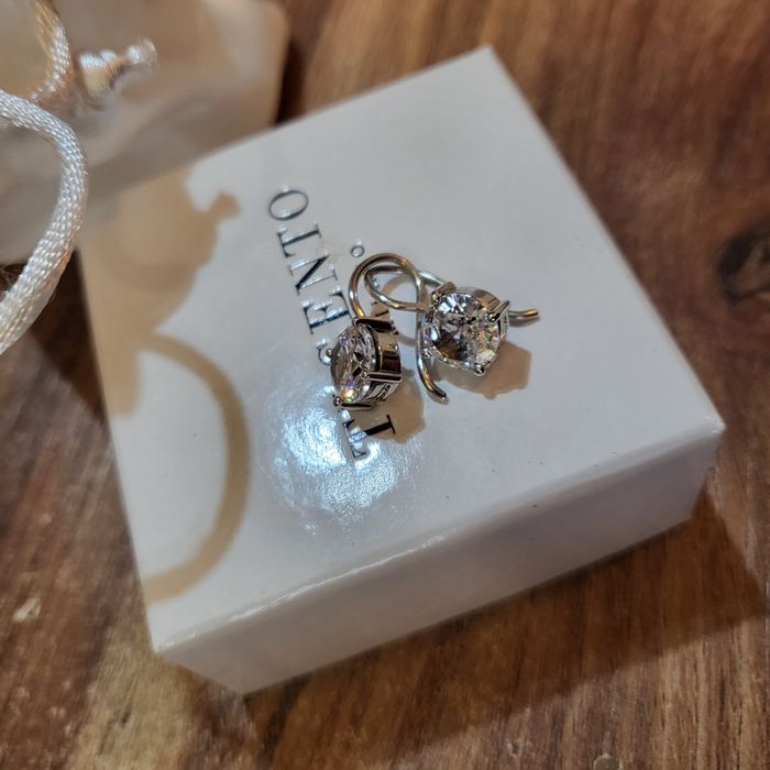 Италиански обеци сребро ti sento