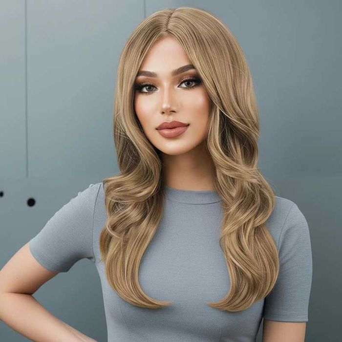 Парти хелоуин медено руса перука на път