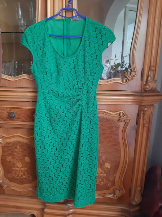 Rochie verde de dantela