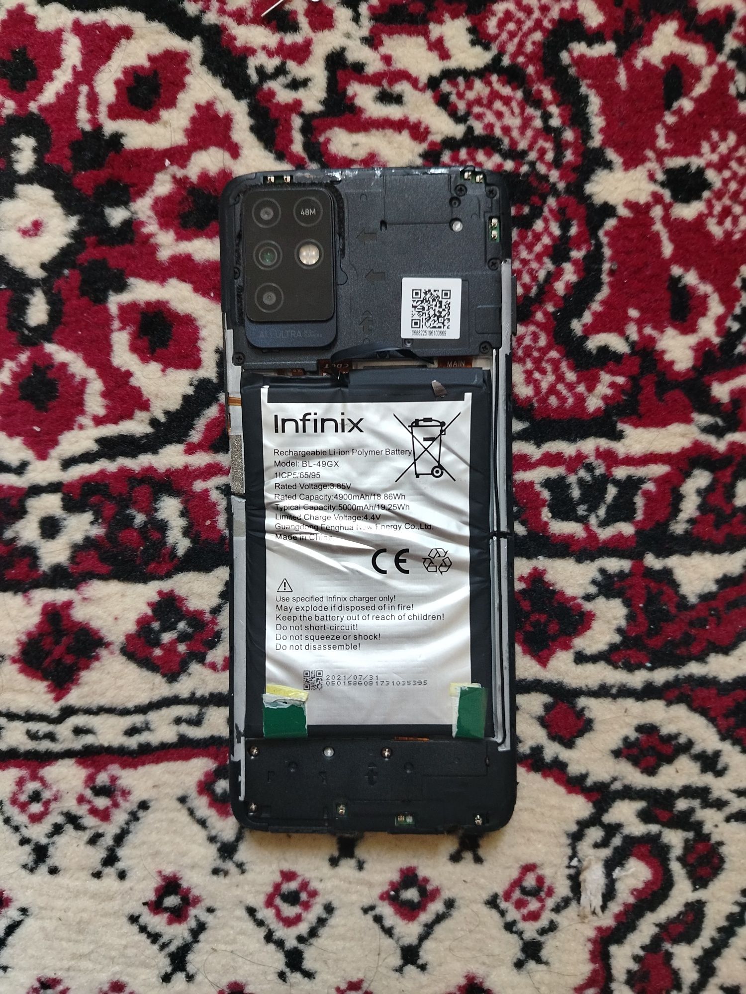 Infinix note 10 запчаст