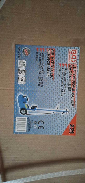 Vând Cric auto pneumatic-hidraulic mobil 22 T