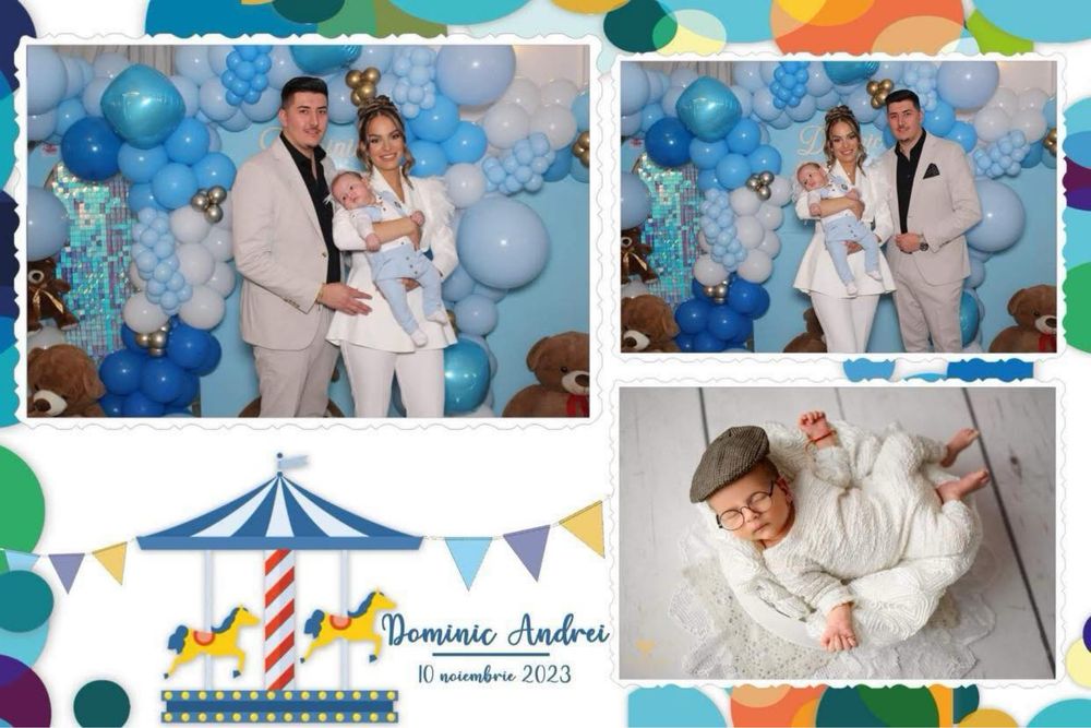 Decor baloane botez majorat cifre18 cabina foto platforma 360 castel g