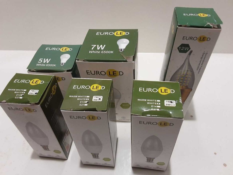 лампочки  EURO LED все виды ламп 5W, 7W, 9 W , 12 W