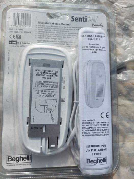 Senzor de gas Beghelli made in italy