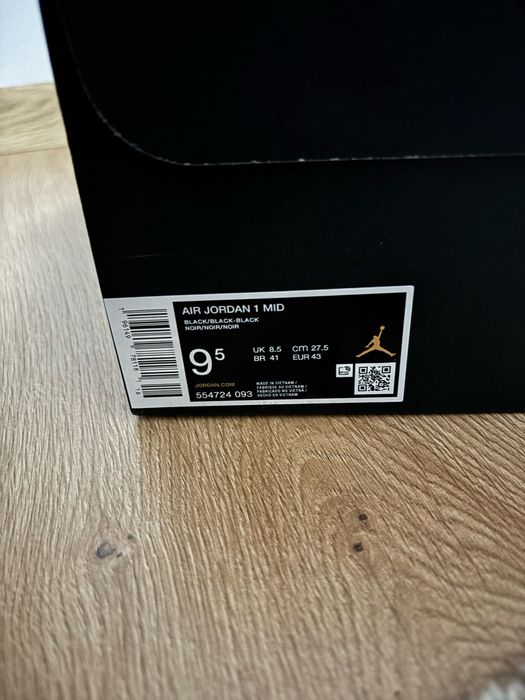 Vand Jordan 1 Mid Black-stare perfecta ,Originali!!!