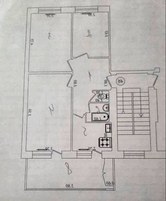 Срочно Продается Квартира 3/2/4 70м2 на Ц-4 / Алайский