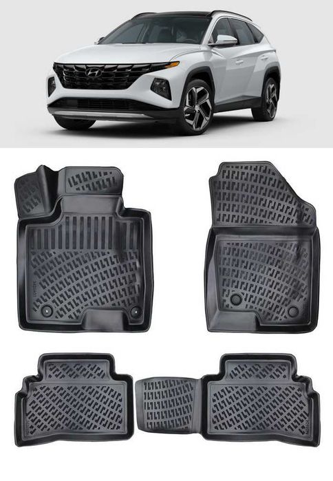 Гумени стелки RizLine съвместими с Hyundai Tucson 2020-