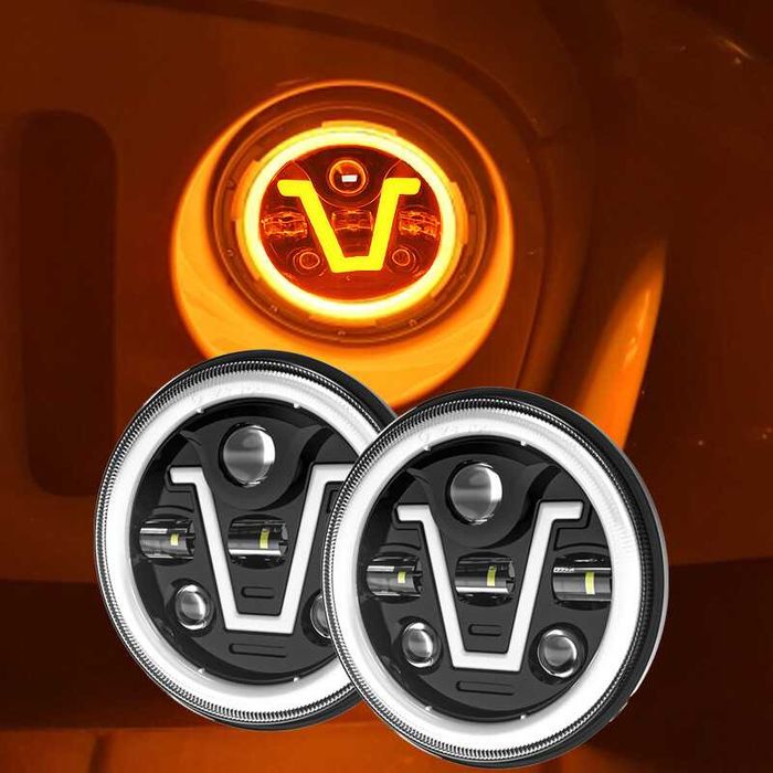 7-инчов кръгъл LED фар