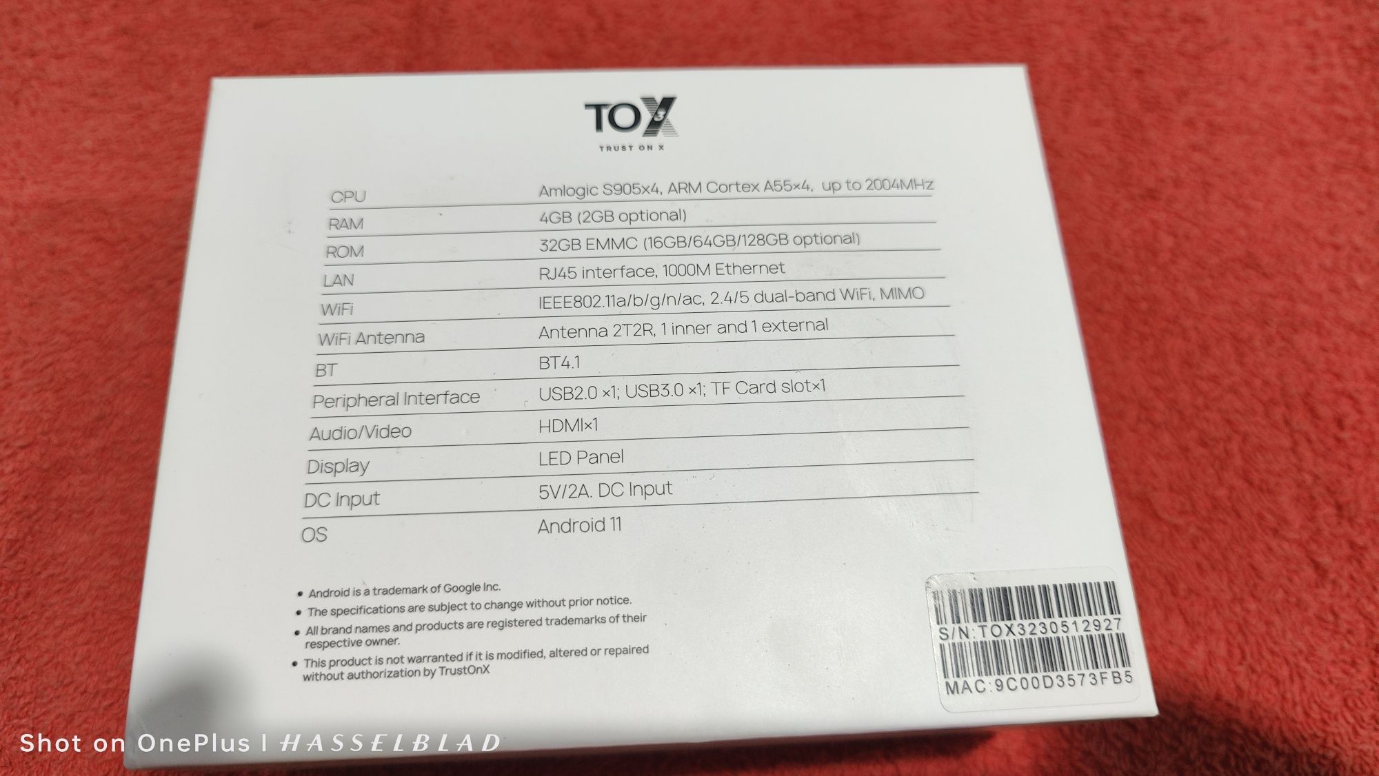 Убийствено мощен и бърз медия TV box Toks 3 чисто нов неупотреван 32GB