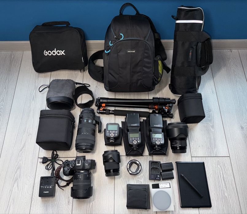 Canon R6 Mk2 c Объективами и прочим