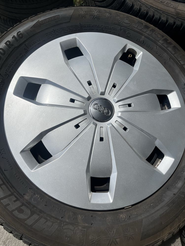 4 бр. джанти 16” с гуми 205/60/16 и тасове за VW Skoda Seat