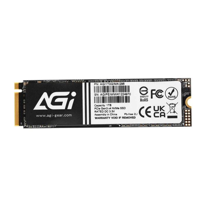 Твердотельный накопитель SSD M.2 PCIe AGI AI298, 1TB