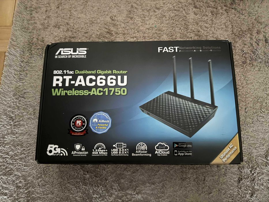Router nou ASUS RT-AC66U Wireless-AC1750 Dual Band