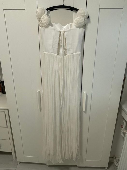 Rochie de mireasa, Marca Nisaa, material matase naturala, marimea 38