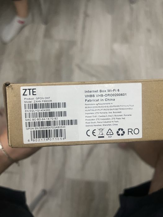 Router ZTE Wifi 6