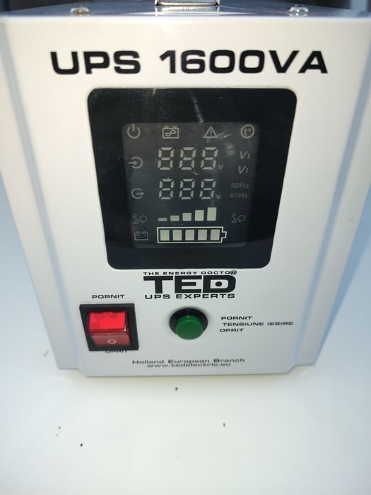 Ups SINUS PUR  TED 1600 VA pentru toate tipurile de centrale