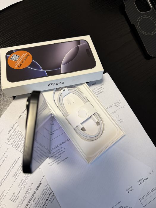 iPh 16 Pro Max 512gb Negru Impecabil Factura Garantie 2ani Neverlock