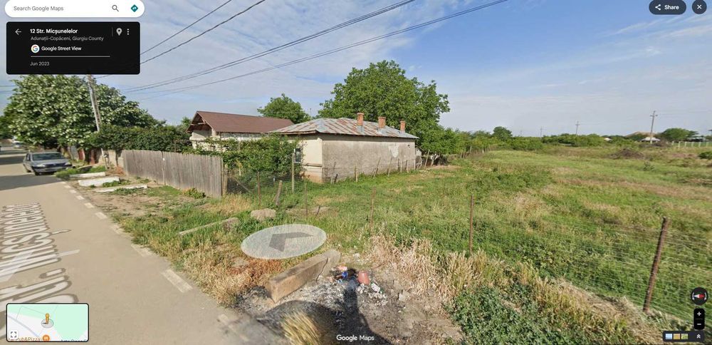 Teren 500 m2 de vânzare – Adunații Copăceni, str. Micsunelelor