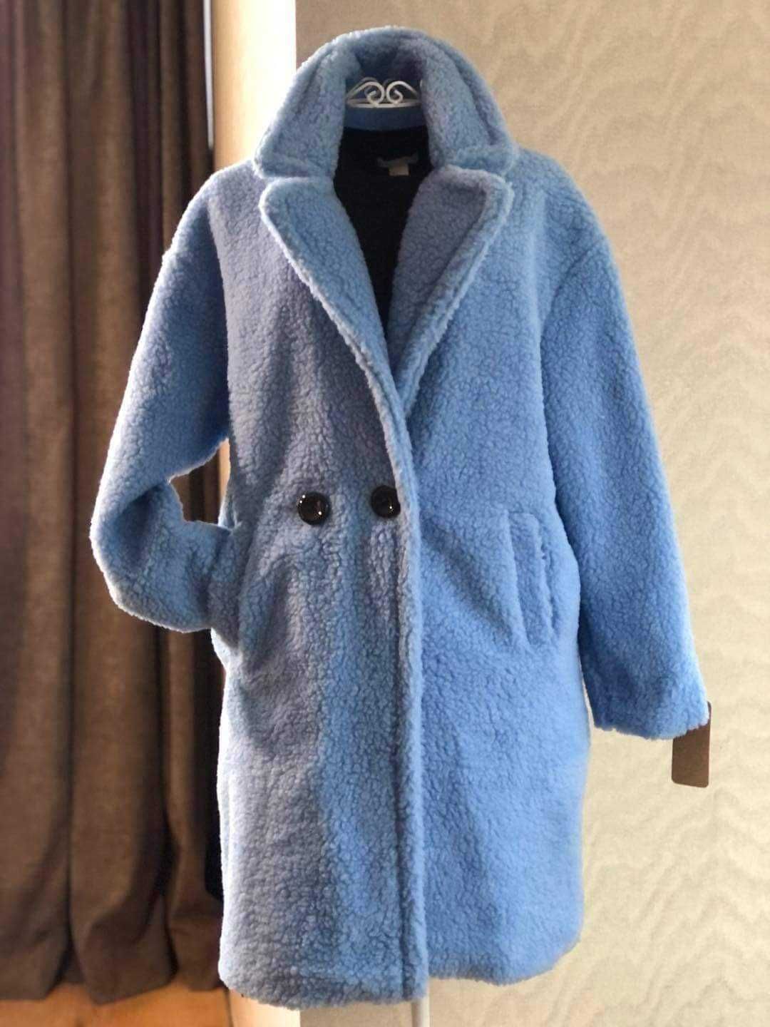Палто Teddy bear лимитиран цвят