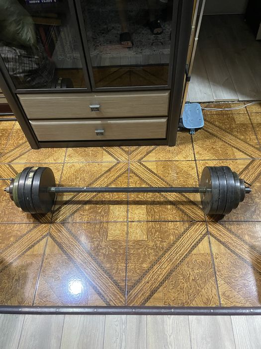 Штанга 50 кг прорезиненная