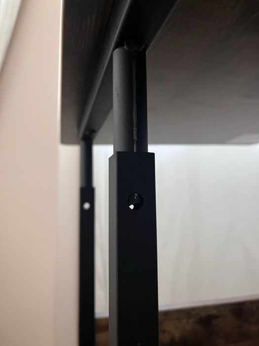 Masuta cu inaltime reglabila, maro/negru