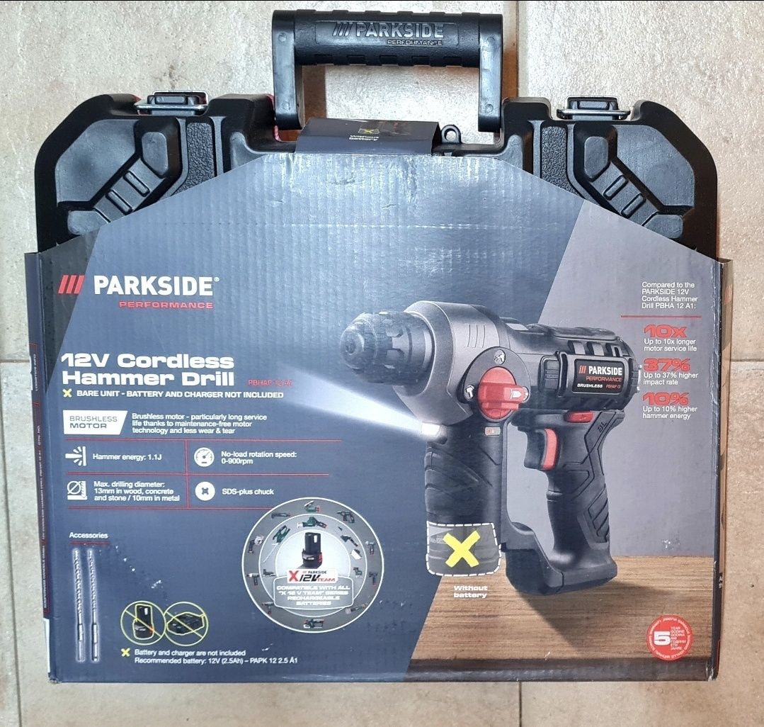 Parkside Мултитул 20v, Зеге 20v,  батерии 20v 4,0 Ah Перфоратор 12v