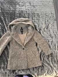 Paltonas cu gluga nou din lana și alpaca de brand