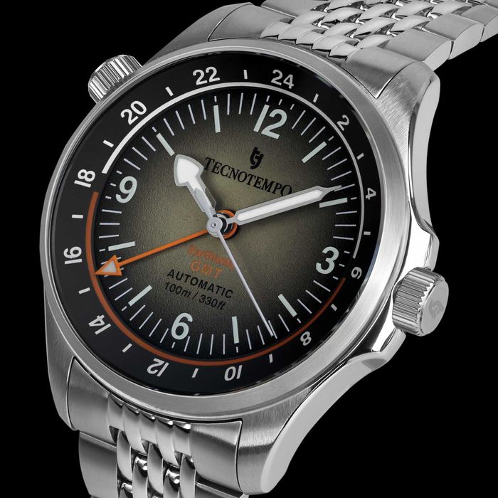 Автоматичен Часовник - Tecnotempo - GMT (две времеви зони) - Отличен