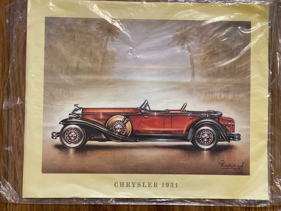 Комплект картини ретро автомобили