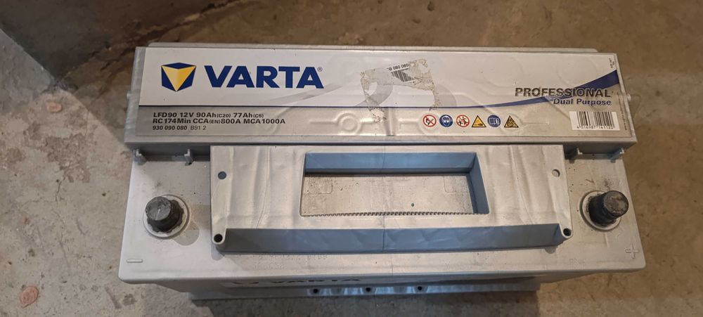 Акумулатор varta 90ach ,тягов