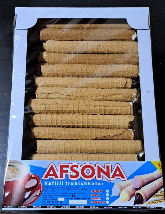 Вафелний трубичка с кремим