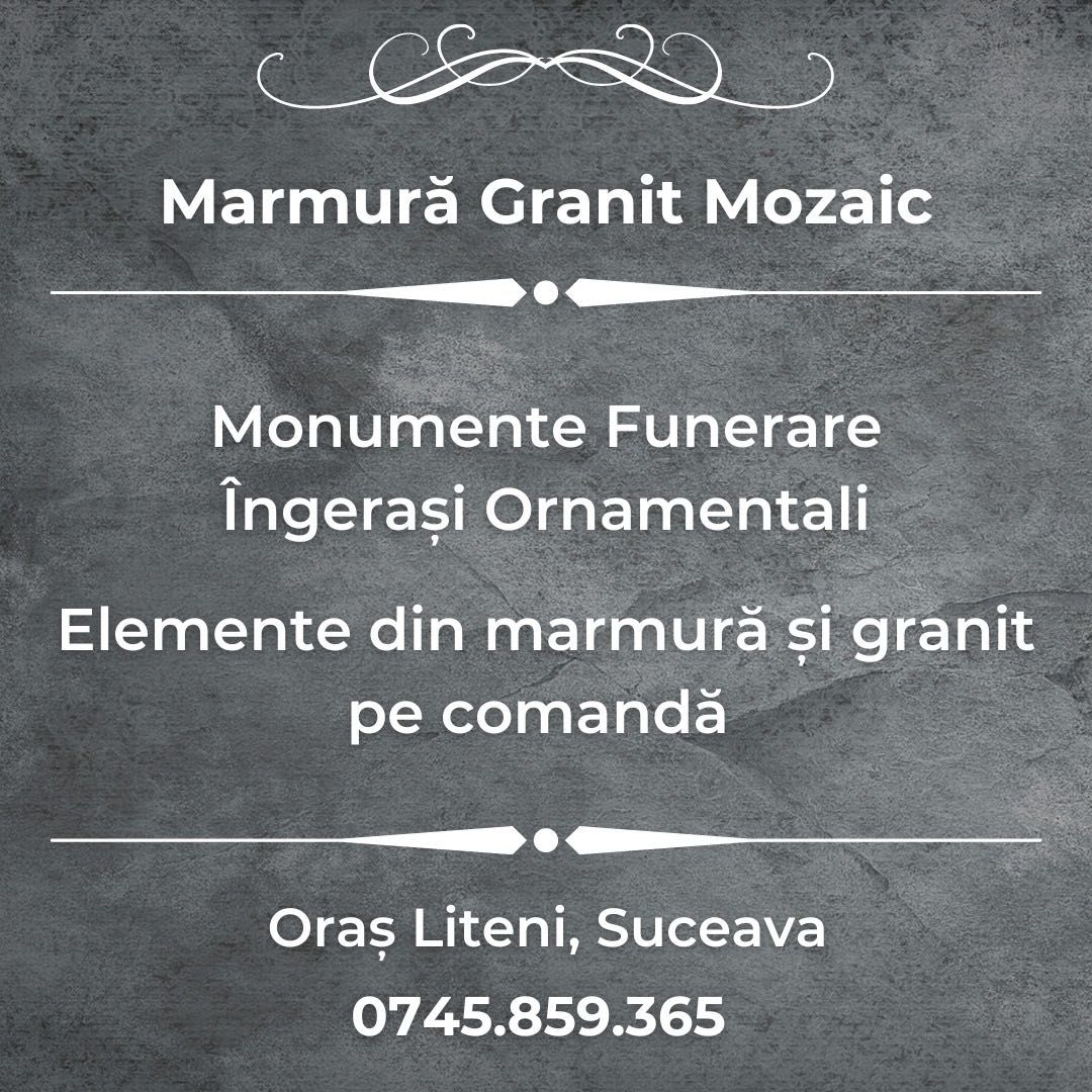 Monumente Funerare - Lucrarii cimitir - locuri de veci SUCEAVA