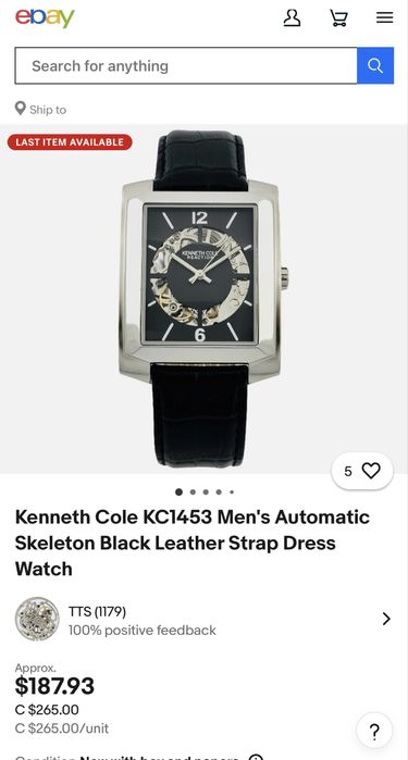 Часы Kenneth Cole KC1453