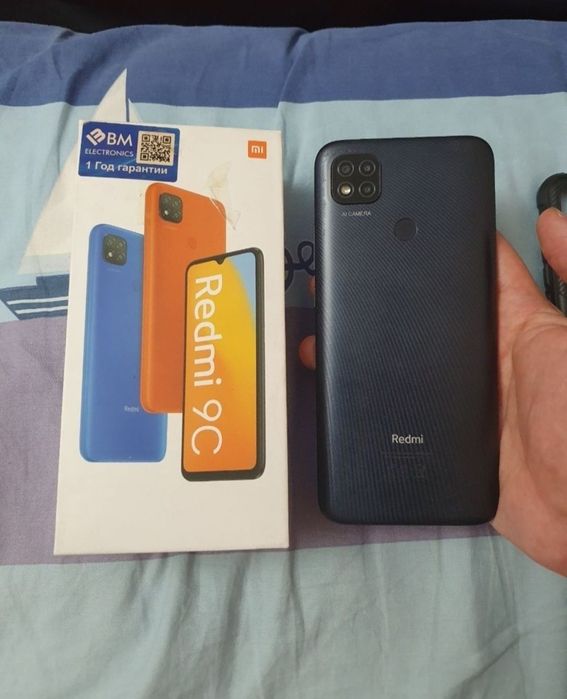Xiaomi Redmi 9C 4/128GB Black Original Karobka Sastayani Otlichni Zor