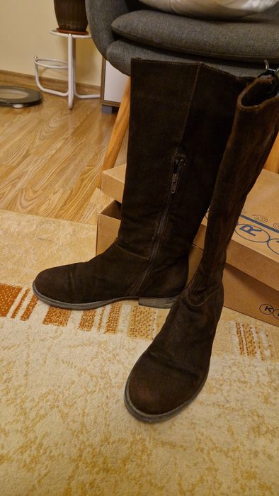 Кафяви Кожени Ботуши