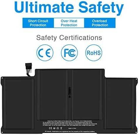 Нова A1405 Батерия лаптоп MacBook Air 13" A1466 A1369 2010–2017, 55Wh