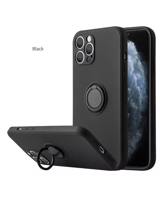 Husa Iphone 14 14 PRO MAX PLUS Inel Placuta Metalica Interior Alcantar