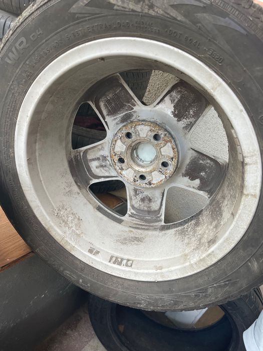 Jante Skoda aluminiu + anvelope M/S 185/60r15
