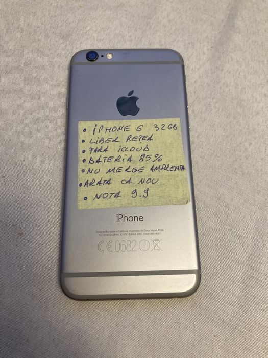 Iphone 6 gold 32gb. Bateria 85%. Impecabil