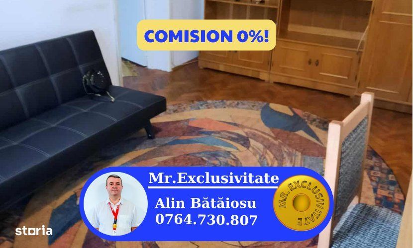 Inchiriere apartament 2 camere – central, utilat complet