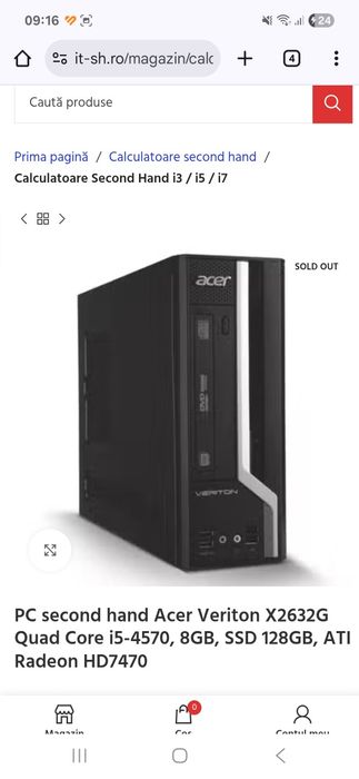 PC Acer I5 stare foarte bună.