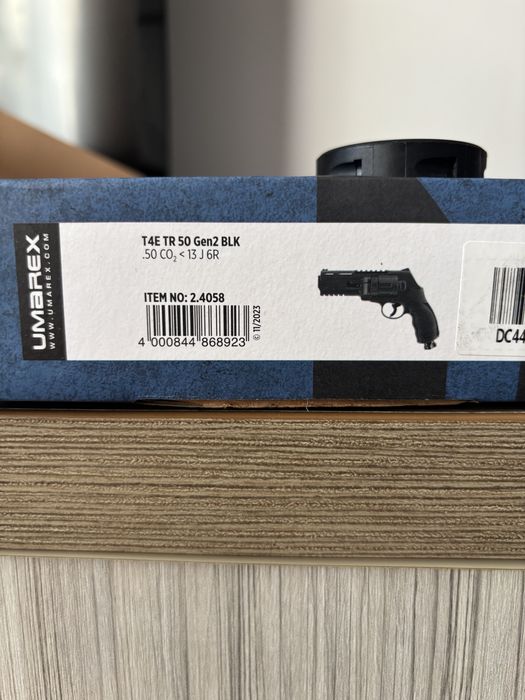 Pistol airsoft Umarex T4E TR 50 Gen2, cal. .50 – black, 13 jouli