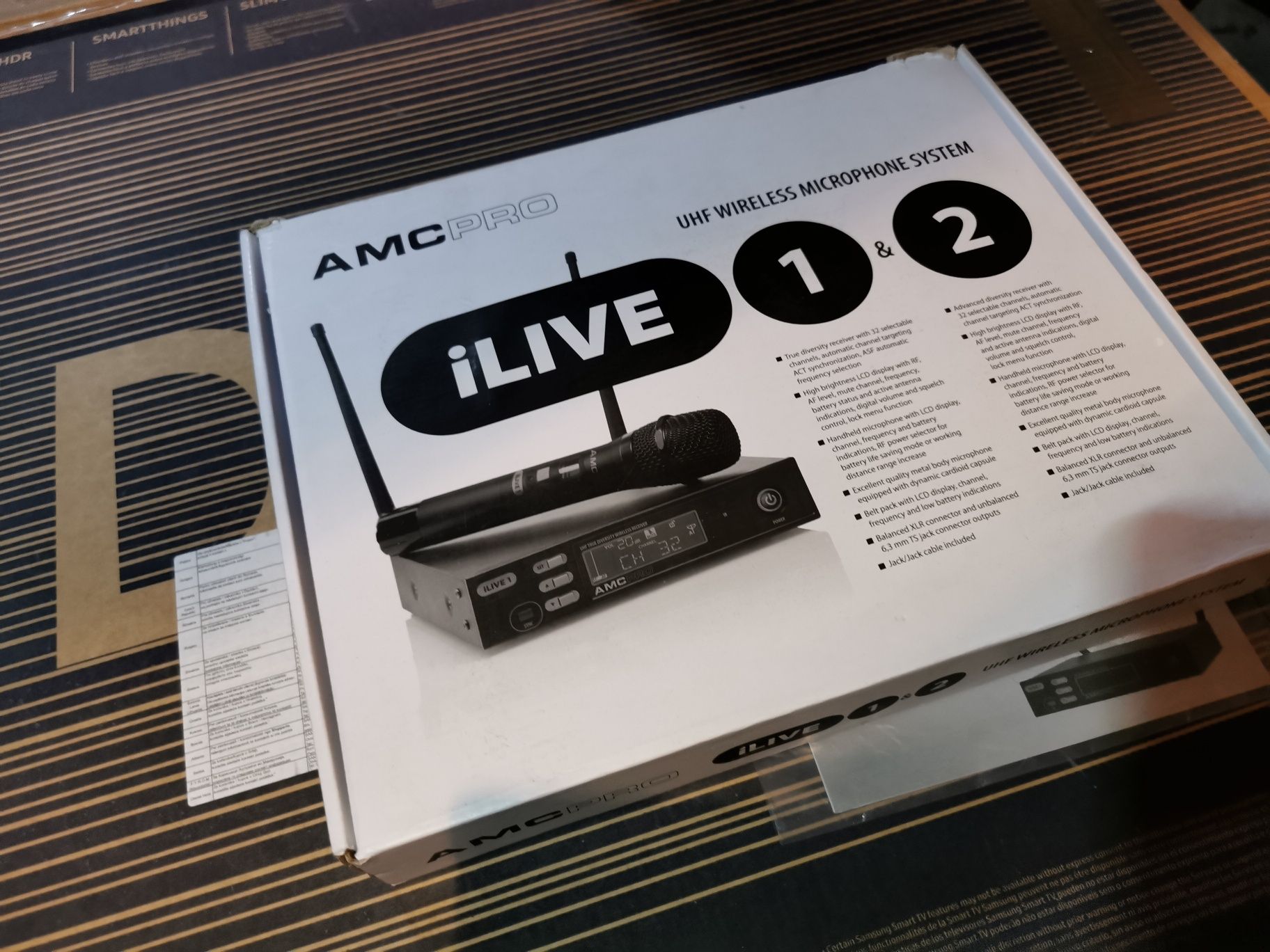 AMC iLive 1 UHF sistem microfon wireless