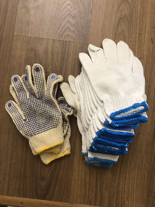 Перчатки рабочие из хлопка