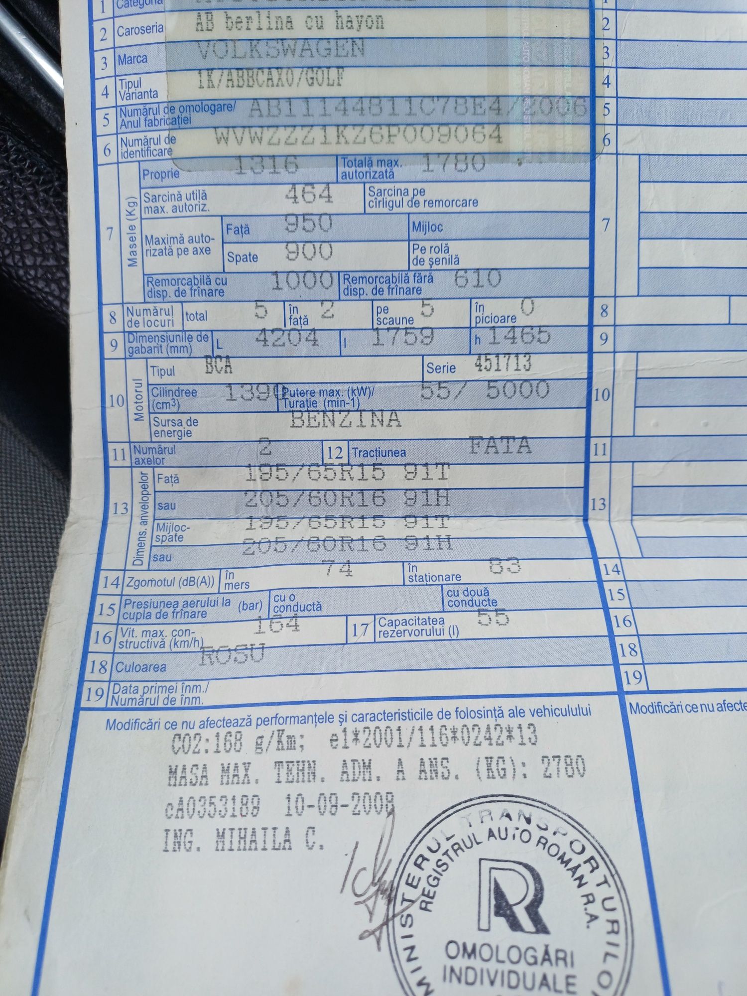 Dezmembrez Vw Golf 5 Benzină 1.4